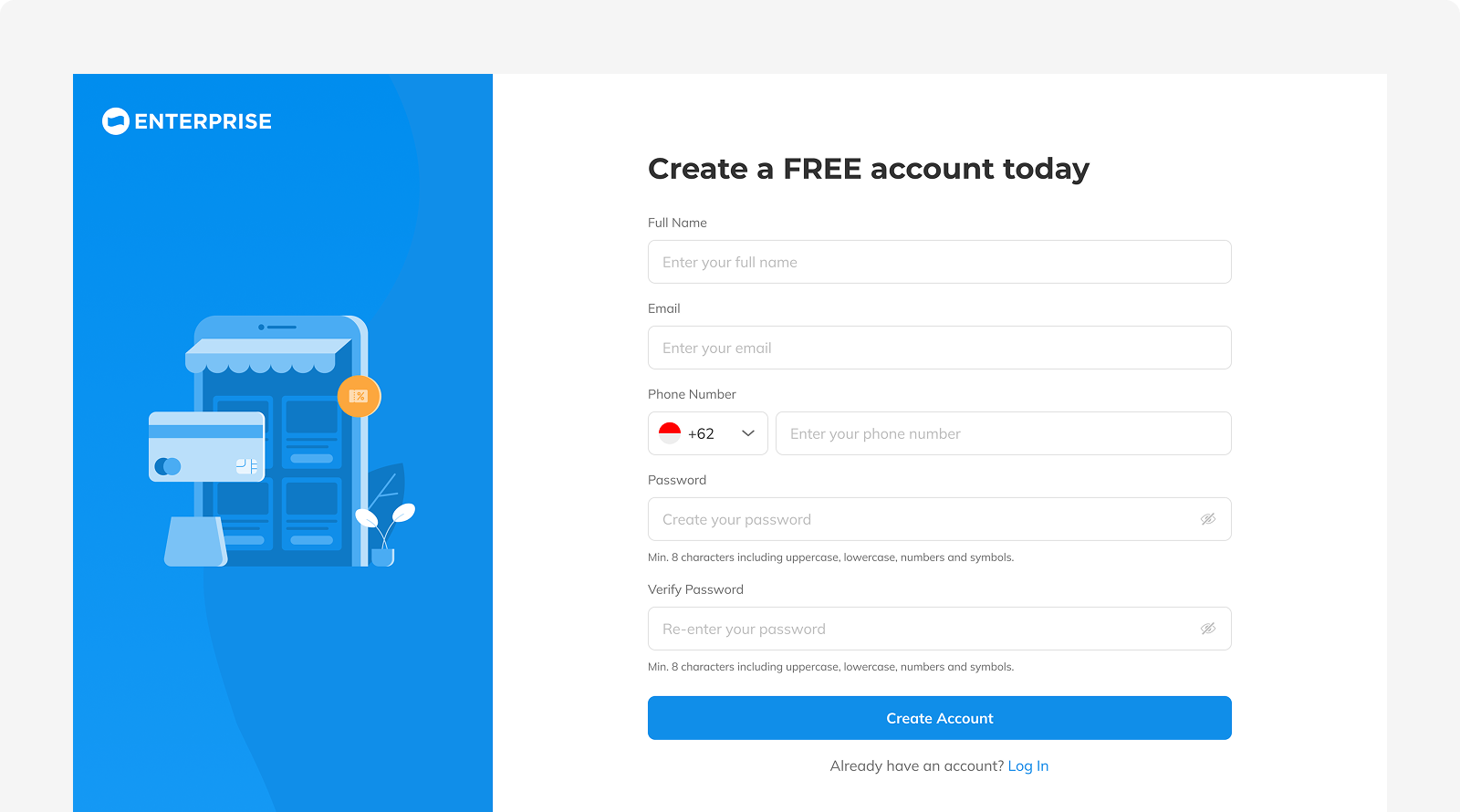 Create a DANA Enterpise Account