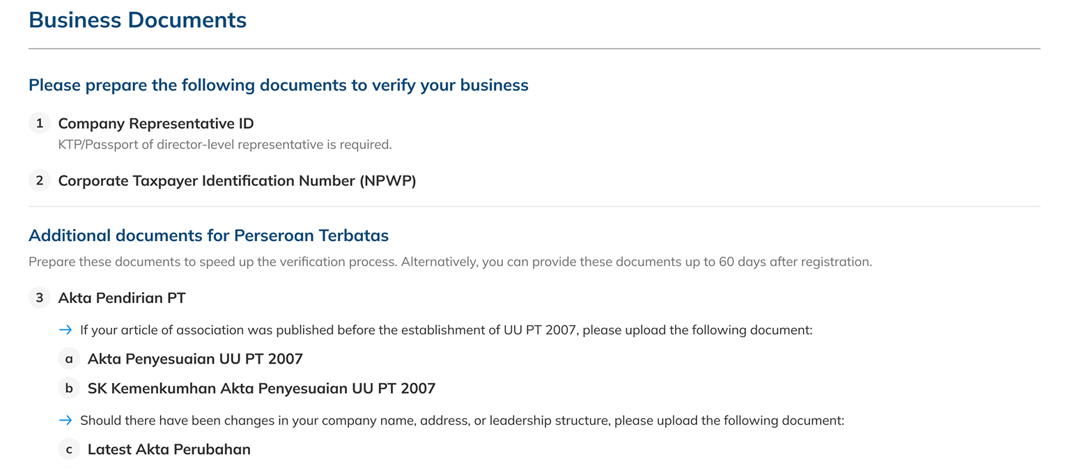Required Documents