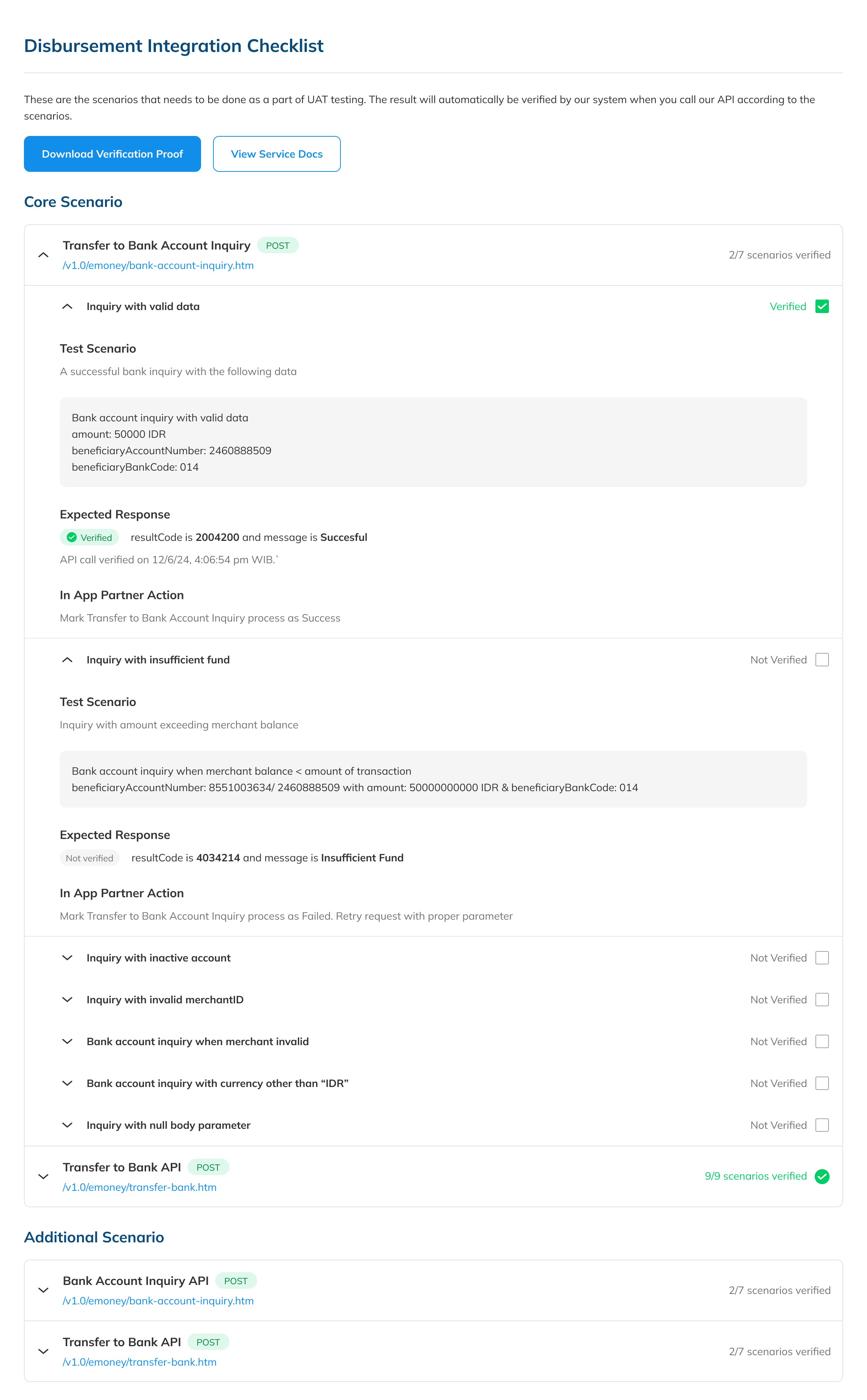 Test Your Integration